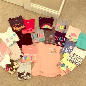3T shirts girls used. Short sleeve. 20 items
